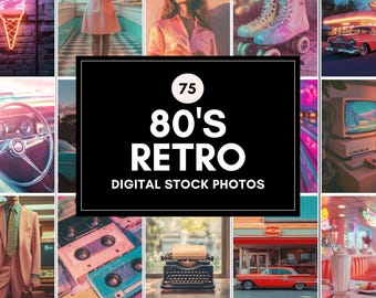 Vintage 80s Retro Stock Photos for Social Media | Aesthetic 1980s Vibes | Images for Reels, Stories, Social Media, Blogs, Websites