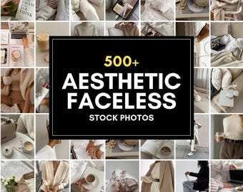 500+ Aesthetic Faceless Stock Photos for Digital Marketing, Social Media, PLR/MRR Resell Rights