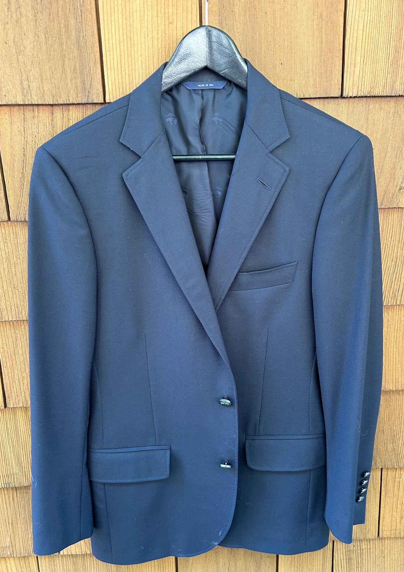 Brooks Brothers 1818 Fitzgerald Wool Blazer, Navy, 36S - Etsy