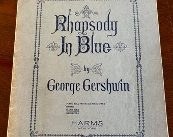 Gershwin Rhapsody in Blue Piano Music Book