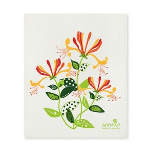 Swedish dishcloth, Honeysuckle , Anneko design , Eco friendly