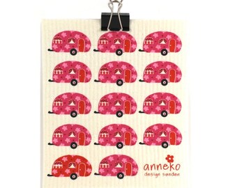 Swedish dishcloth, Caravans, Anneko design, Eco friendly