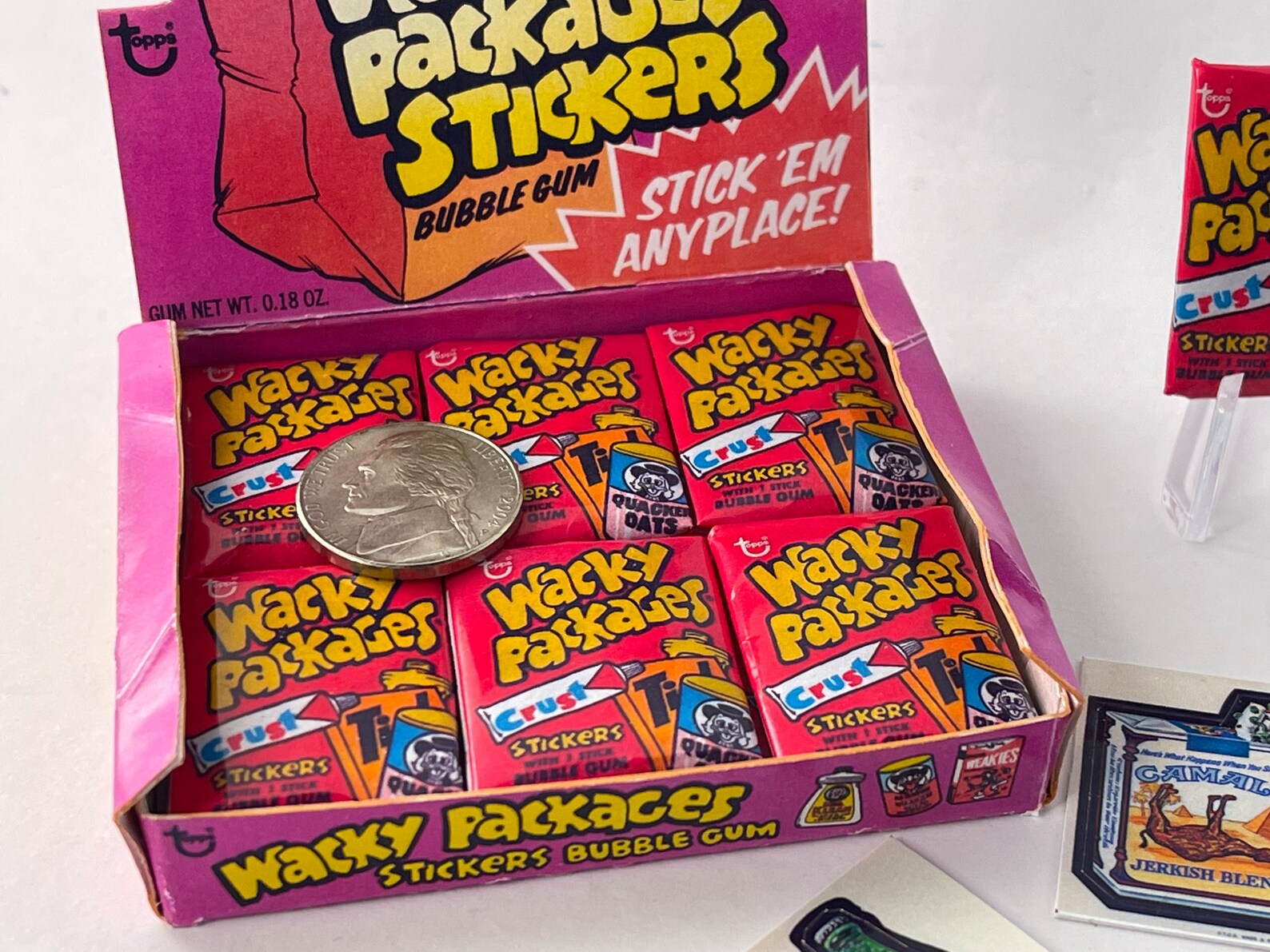 1973 WACKY PACKAGES Miniature BOX W/ dummy Packs Etsy
