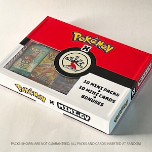 Sacchetto regalo! 5 o 10 bustine di Pokemon in miniatura e 3-10 carte casuali - WIZARDS of the COAST