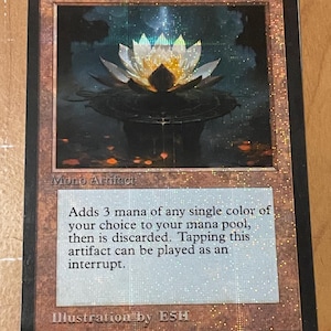LOTO NEGRO (¿Qué pasaría si...? Carta coleccionable personalizada de Magic the Gathering - Arte alternativo)