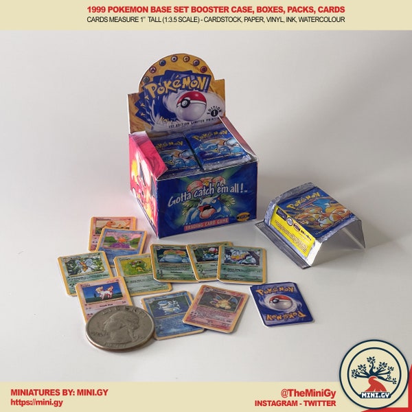 Pokémon 1re édition 1999 (*MINIATURE*) scellée - cartes, packs, boîtes WIZARDS of the COAST