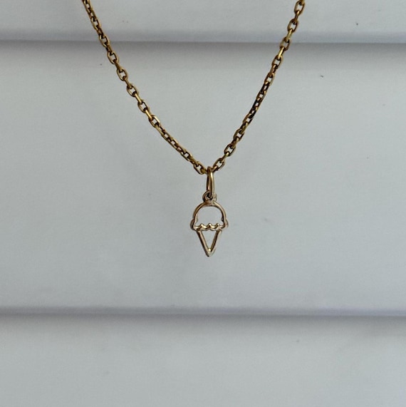 Vintage Italian 14k Ice cream Charm
