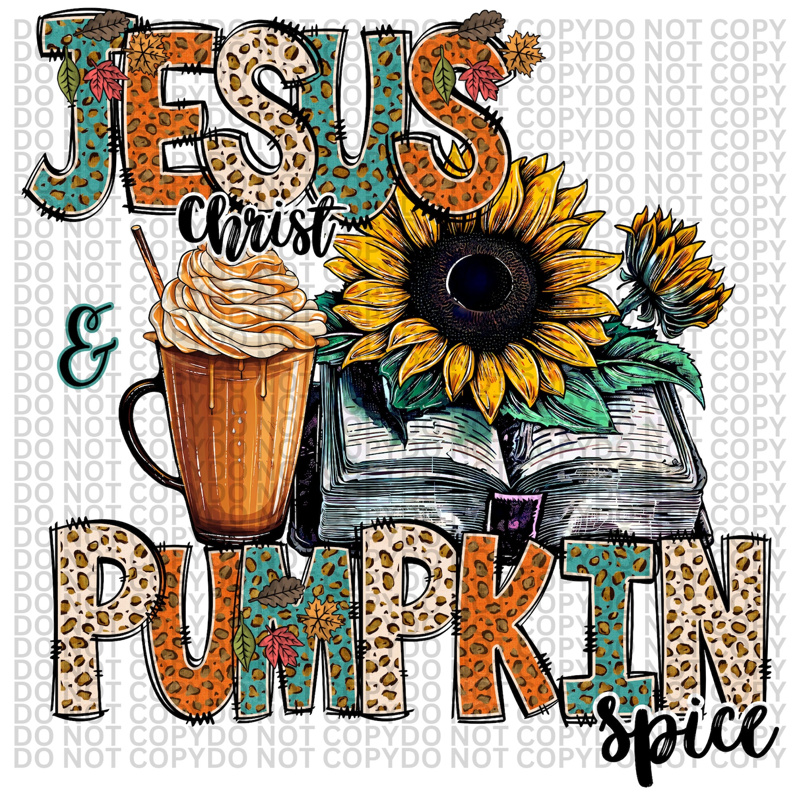 Jesus Christ and Pumpkin Spice Png - Religious Png - Etsy