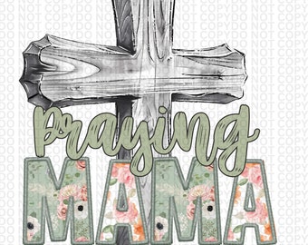 Praying Mama PNG – Religious Digital Download