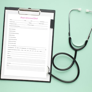Printable One Page Hospice Assessment Sheet Template for Registered Nurse Case Managers