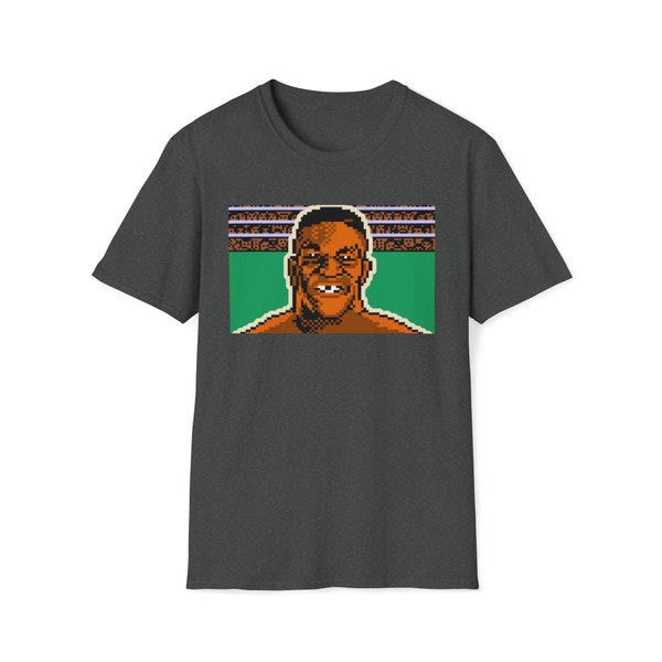Iron Mike Tyson 8 bit videogame Unisex Softstyle T-Shirt