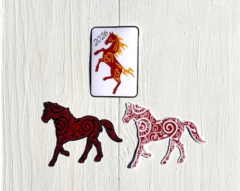 2026 Year of the Fire Horse Stickers | Lunar New Year