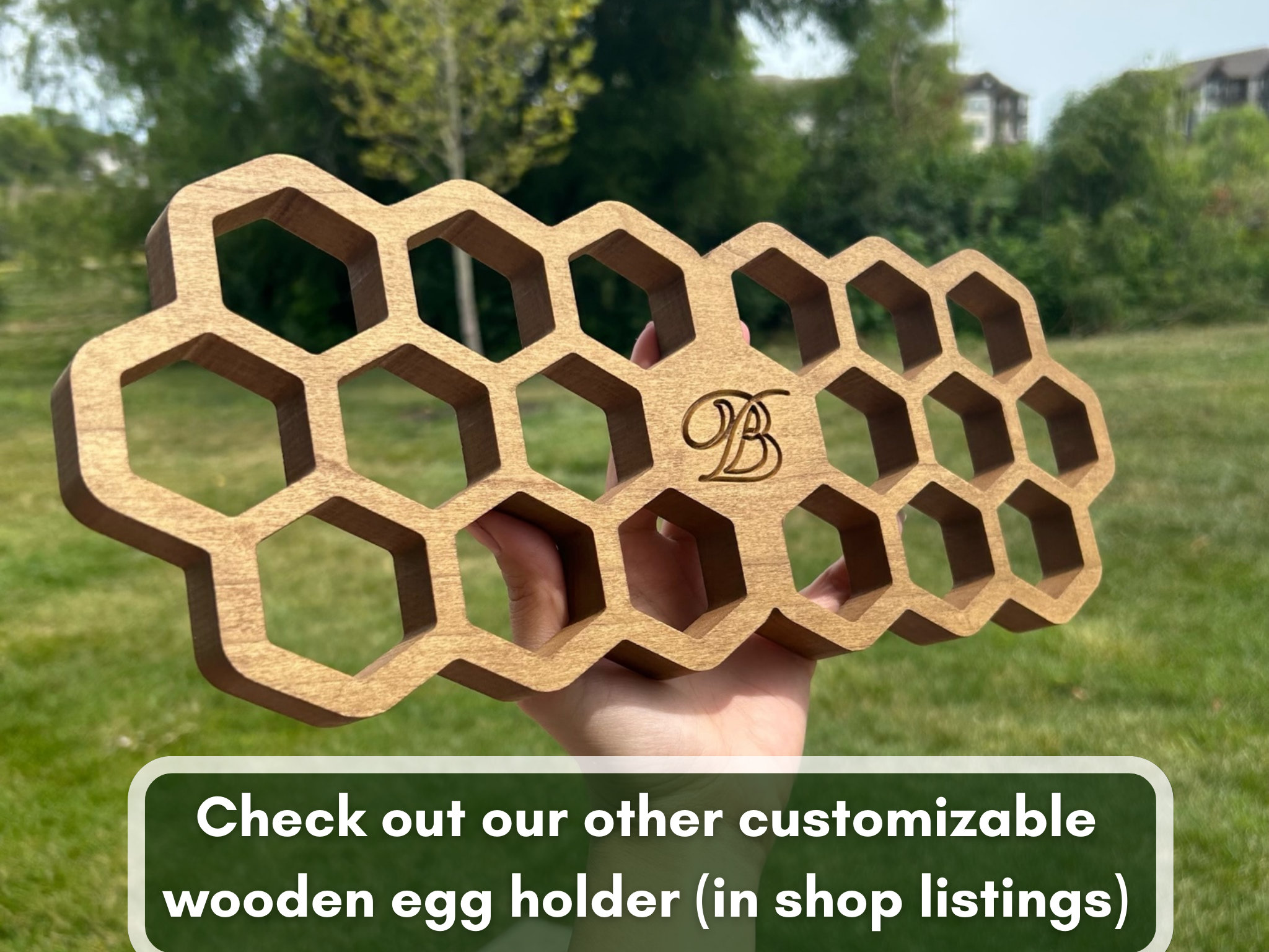 Egg Holder Wooden Egg Holder Natural Egg Holder Kitchen Decor
