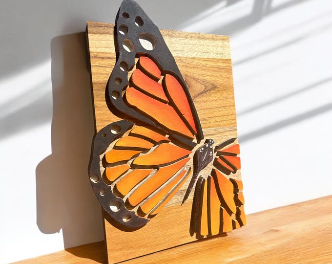 Butterfly - Handpainted Wooden Hanging main image 0