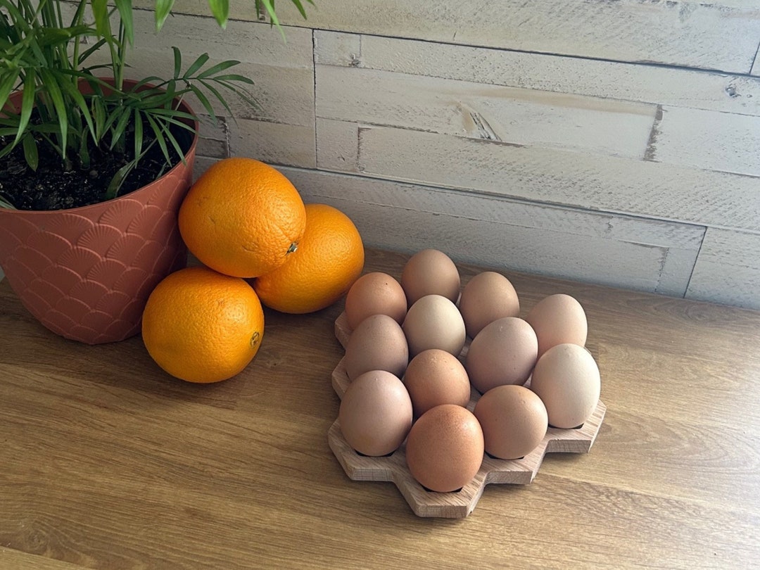 Egg Holder Wooden Egg Holder Natural Egg Holder Kitchen Decor