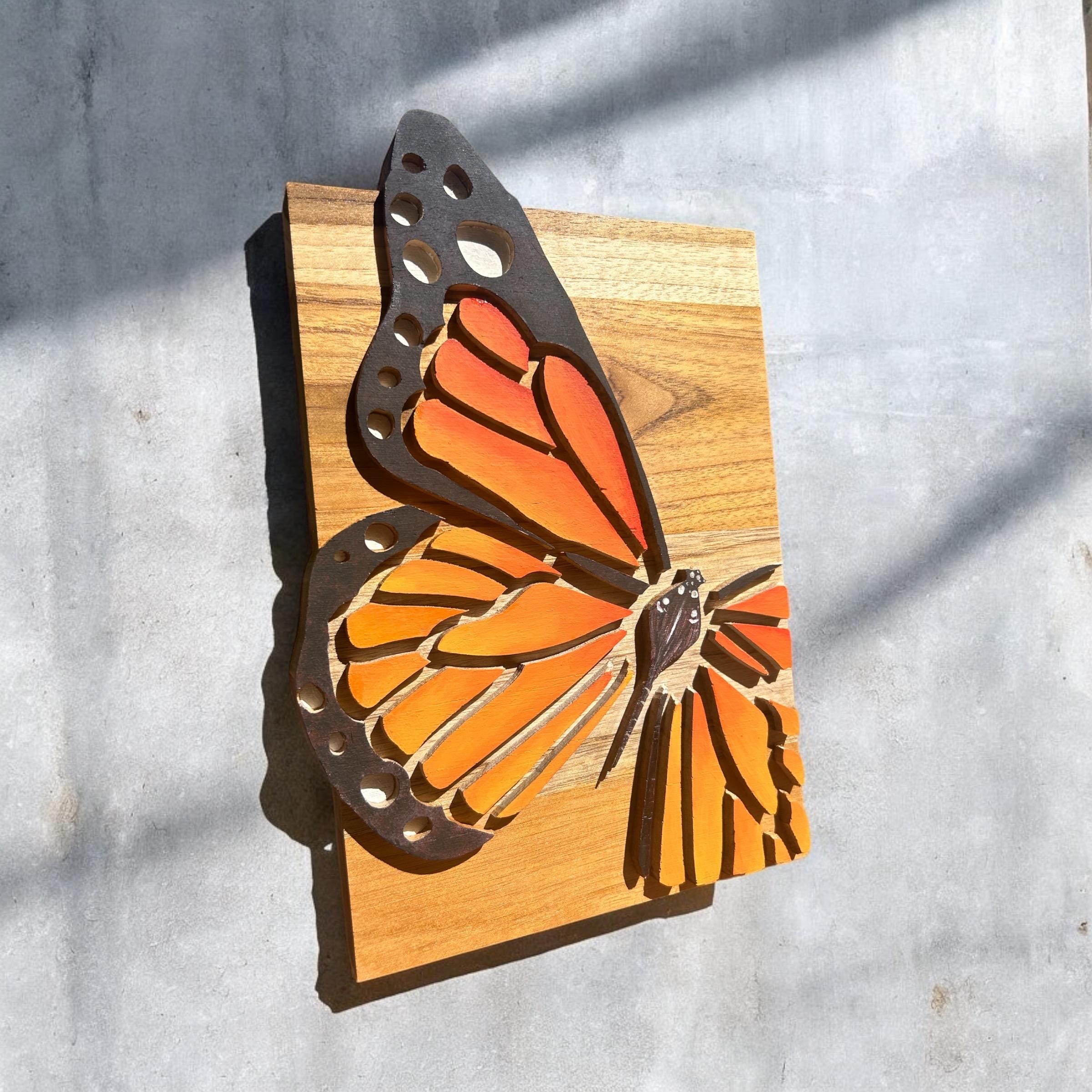 Painted Wooden Butterflies