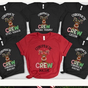 Christmas Chiropractic Office Matching Shirt, Office Crew Group Tee, Christmas Gift for Chiropractor Assistant, Chiropractic Office T Shirt