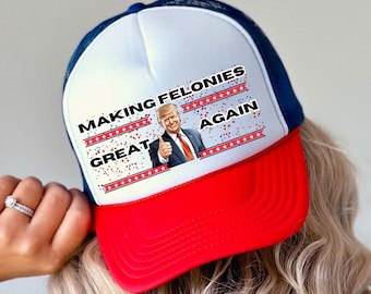 Trump-keps, truckerkeps, gåva för valet, patriotisk snapback-keps för patriot, keps, gåva för honom, rolig Trump-politisk hatt