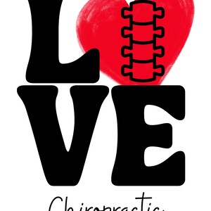 Love Chiropractic SVG, Digital File great for Shirts, Bags, Sublimation