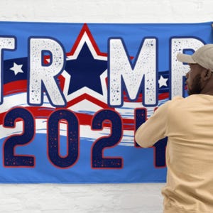 Trump 2024 Flag, Flag with Gromets, USA Themed 34.5 x 56 in Flag, Boat Flag, Election Flag