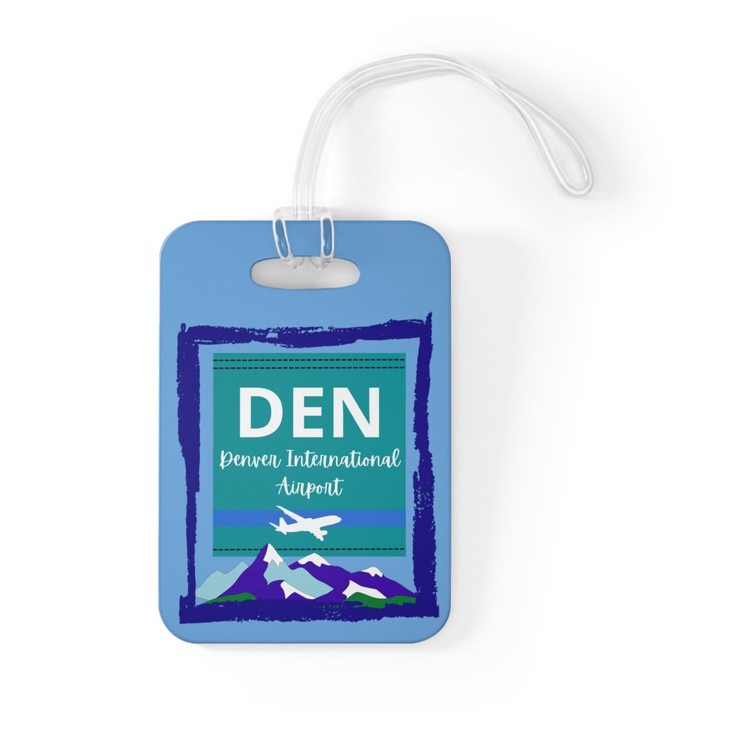 DEN Denver Colorado Airport Code Luggage Tag Etsy