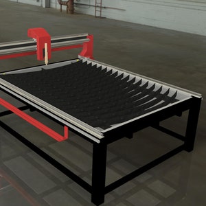 CNC al plasma - versione con carter, costruzione economica, piani DXF