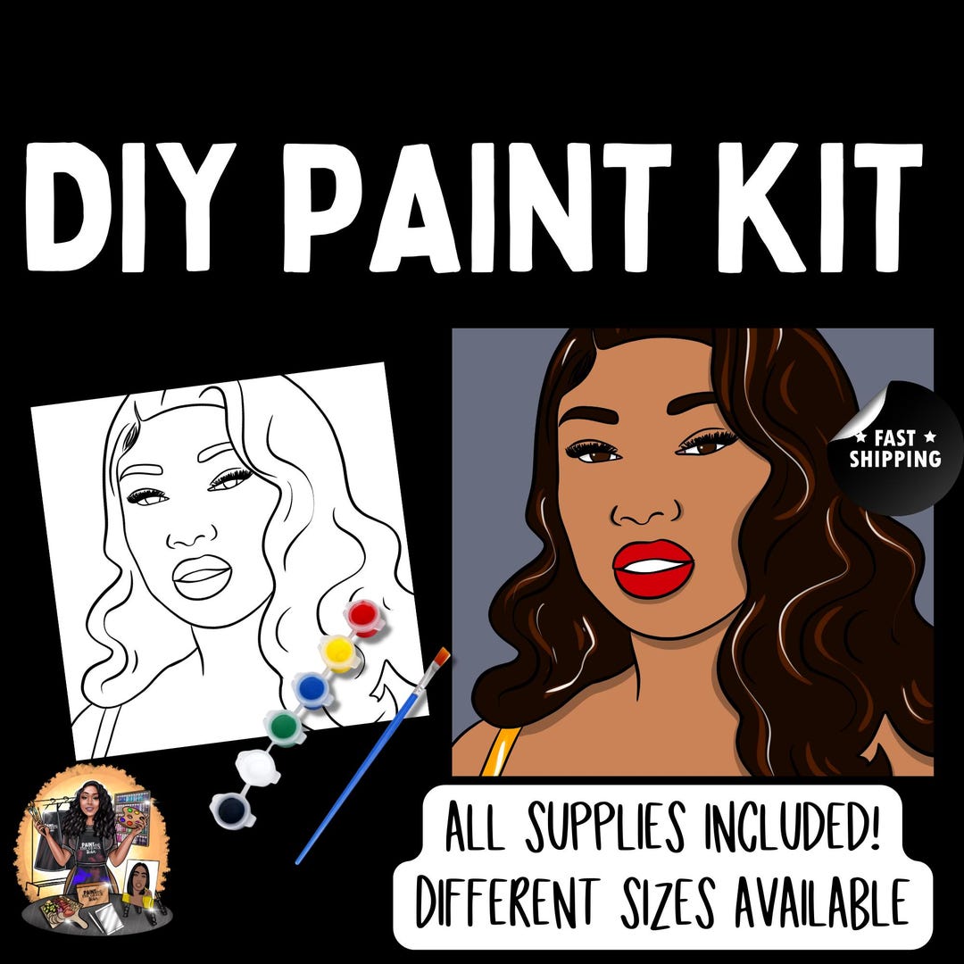 Megan Thee Stallion, DIY Paint Party Kit, Female Rapper Paint and Sip ...