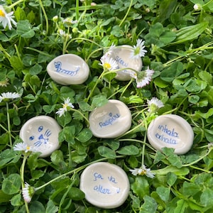 Worry stones, PRE-ORDER. Anti-stress pebble, personalized calming stone