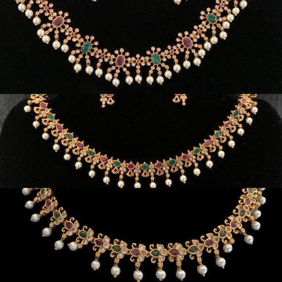 Short Necklace Indian Jewelry Wedding Jewelry Gift for Her