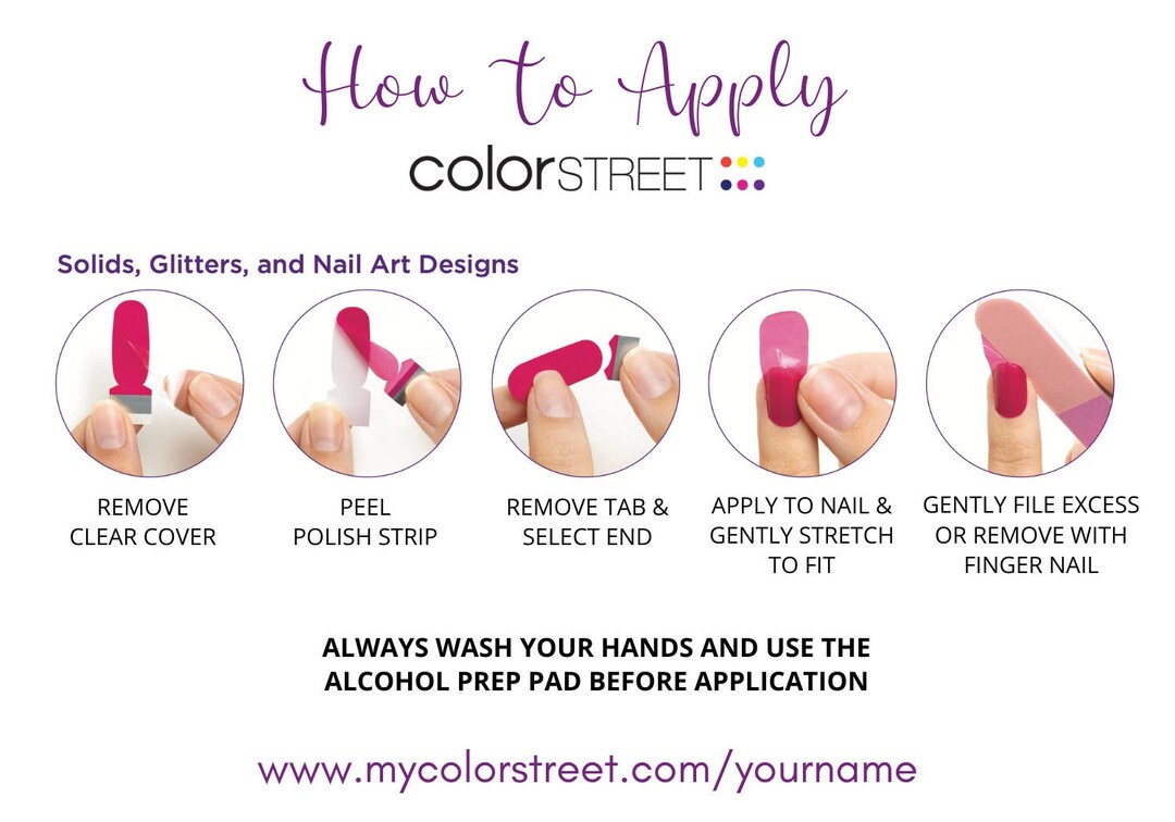 Color Street How to Digital Template - Etsy