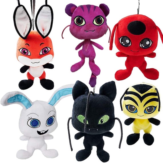 PELUCHES Miraculous Ladybug SOUS LICENCE tikki, plagg, trixx, roarr,  ladybug -  France