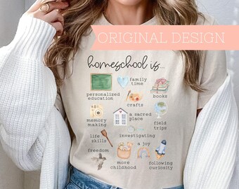Camiseta para madres que educan en casa, madre cristiana que educa en casa, camiseta para educar en casa, regalo para madres que educan en casa, camiseta para madres que educan en casa, educación en casa
