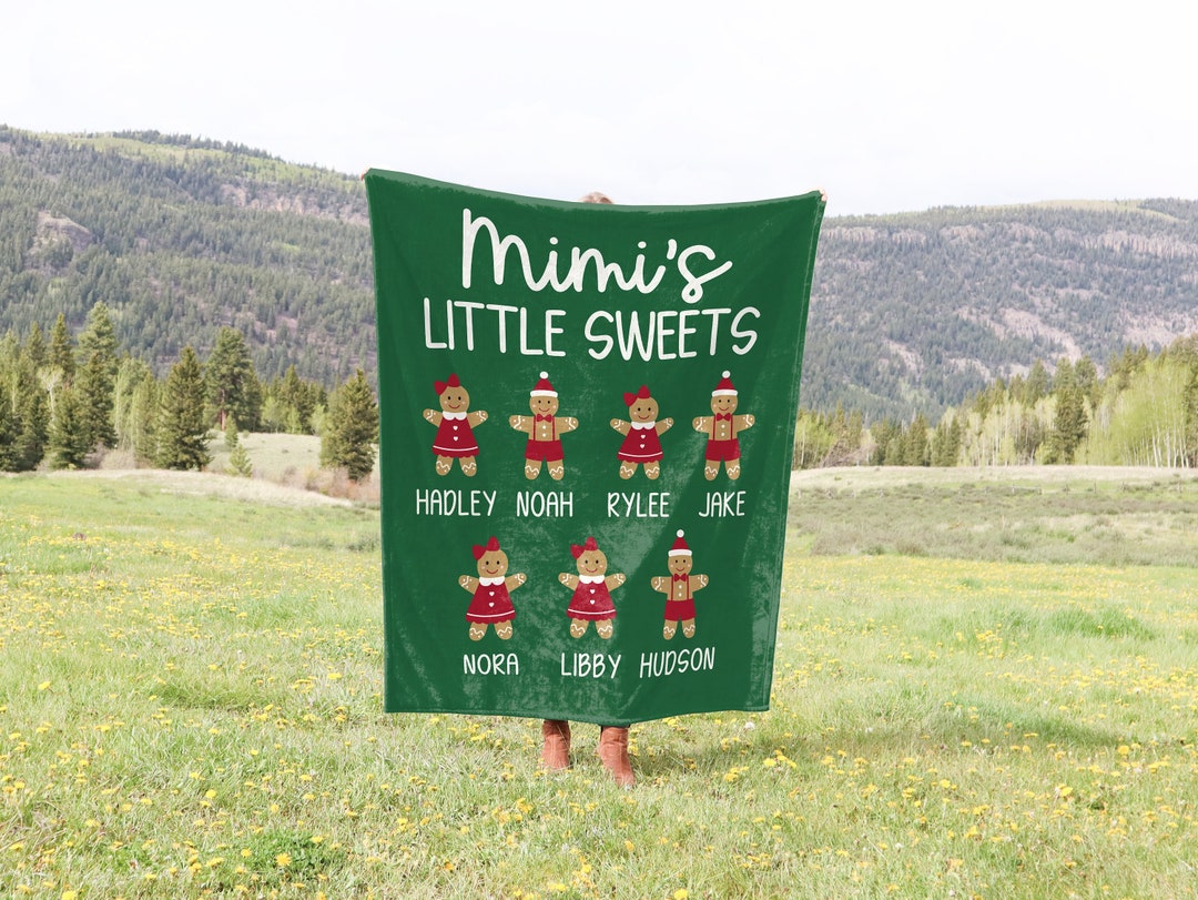 Christmas Gift for Grandma, Christmas Blanket for Grandma, Personalized