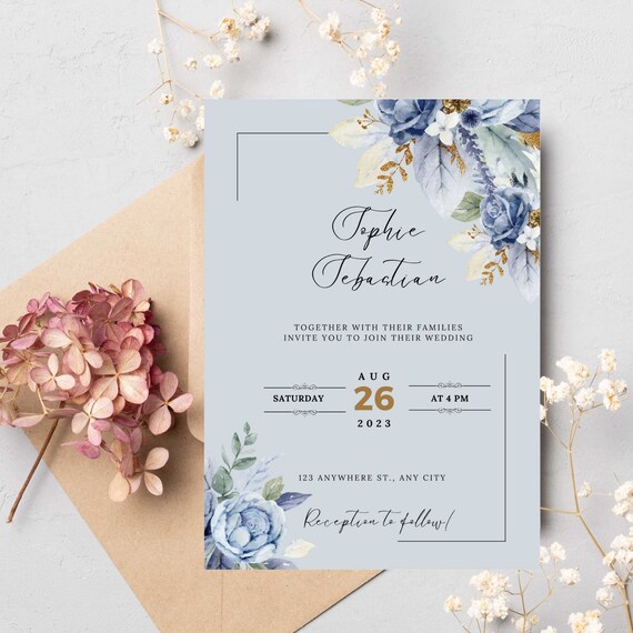 Exclusive Wedding Invitation boho Ivory Wedding Invitations Card