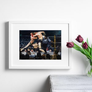 Bellows print, Bellows digital art, Digital Download, Stag at Sharkey’s, Art Download, Poster, George Bellows, Digital Print, Boxing print