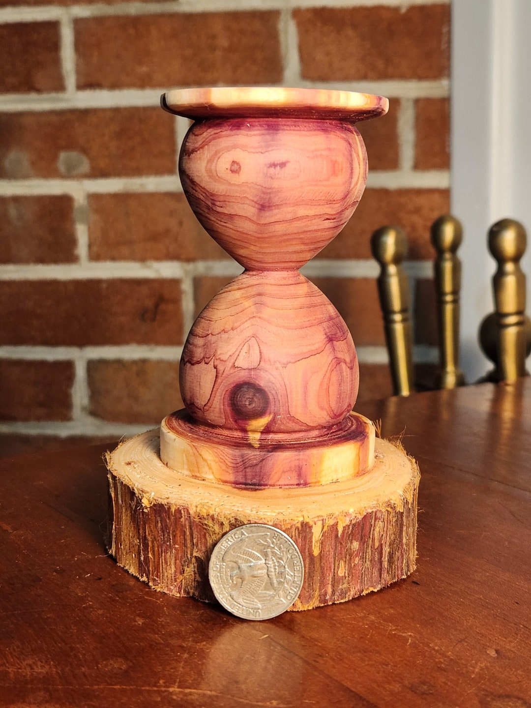 Cedar Table Ornament - Hourglass - Etsy