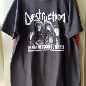 Destruction - German Oldschool Thrash Metal - Tshirt  LIMITED! (Kreator, Sodom, Slayer, Exodus, Exumer, Tankard, Venom)