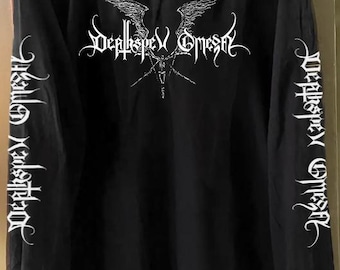 Camiseta Deathspell Omega - Logotipo - LONGSLEEVE LIMITED RARE (Azul do Norte, Ulcerado, Dodecaedro, Svartidauði)