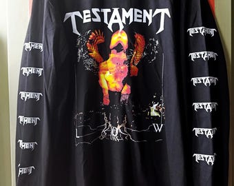 Testament - Low - LONG SLEEVE - LIMITED! Rare! (Thrash Metal, Metallica, Exodus, Megadeth, Death Angel, Overkill, Kreator)