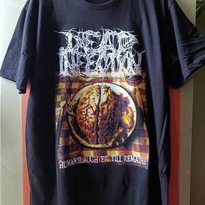 Infection mort - abattage humain… jusqu&#39;à ce qu&#39;il reste - t-shirts LIMITÉ ! (Goregrind, carcasse, régurgitation, hémorragie, pathologiste, dégorgement)