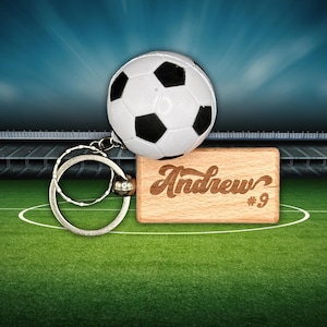 Soccer Keychain Personalized | Soccer Bag Tag | Soccer Team | Personalized Sports Bag Name Tag | Custom Soccer Name Tag