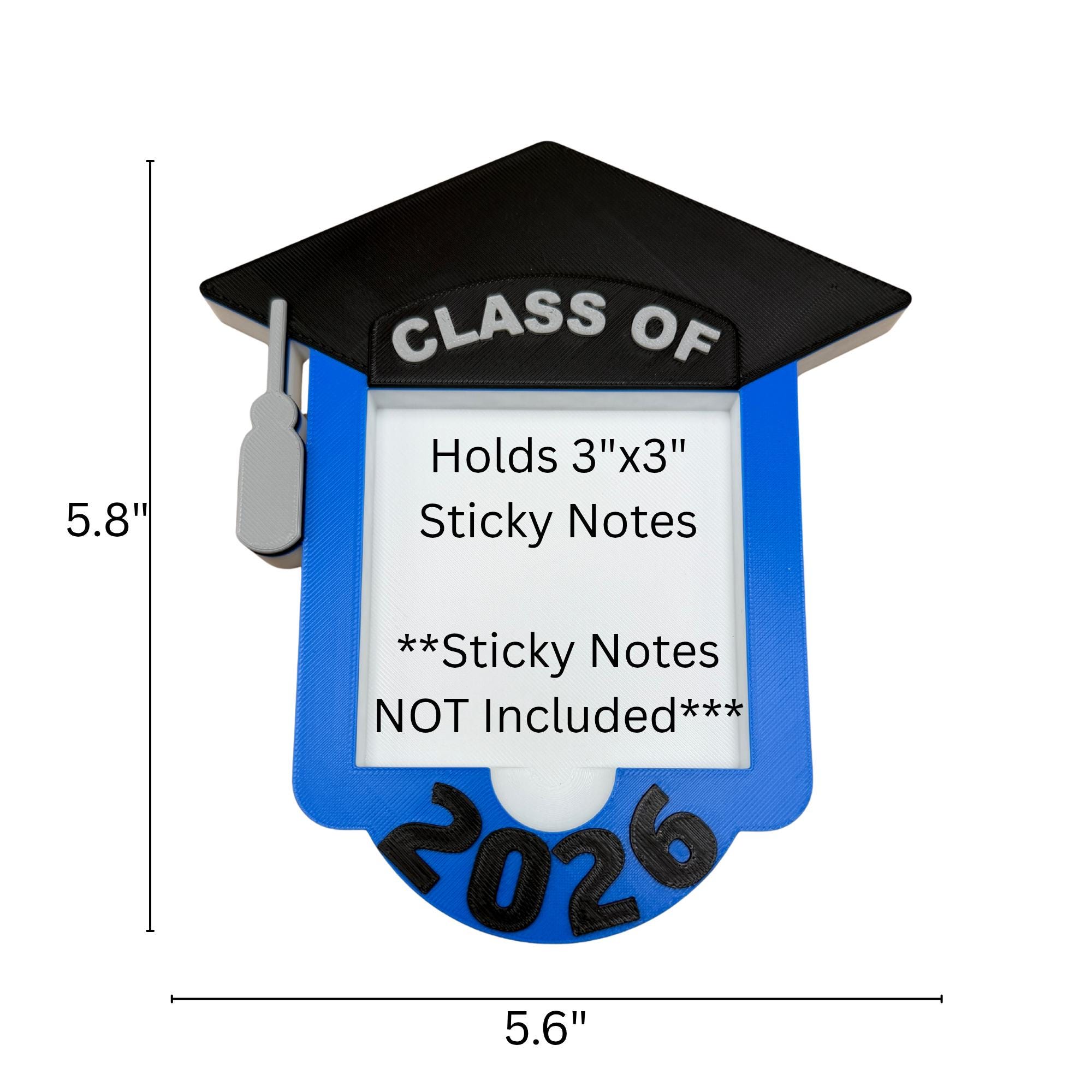 Graduation Sticky Note Graduation Gift 2026 Sticky Note Holder| Class of 2026 Desk Decor | 3D ...