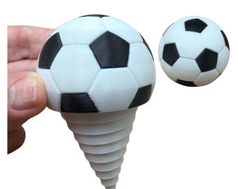 Soccer Ball Layered Fidget Toy | 3D Printed Sensory Fidget | Soccer Gift | Pocket Fidget | Desk Toy | Party Favor