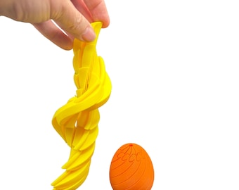 Slippery Sliding Easter Egg Fidget | 3D Printed Layered Egg Toy | Easter Basket Stuffer | Sensory Desk Toy for Kids & Adults | Easter Gift