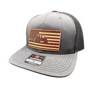 American Flag Farmer Hat | Patriotic | Richardson Snapback/Flexfit | USA Farm Hat | Fourth of July Accessory | Father's Day Gift