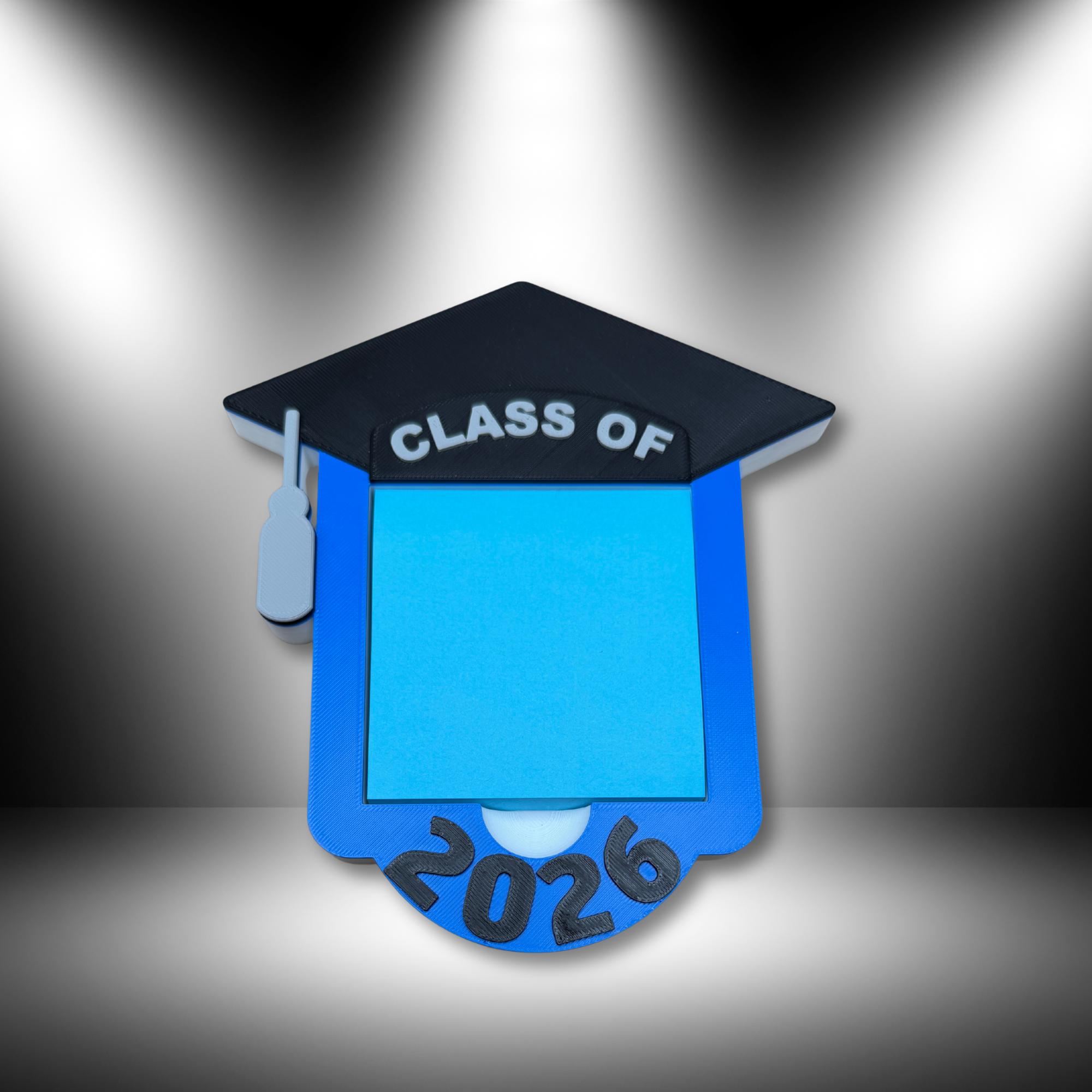 Graduation Sticky Note Graduation Gift 2026 Sticky Note Holder| Class of 2026 Desk Decor | 3D ...