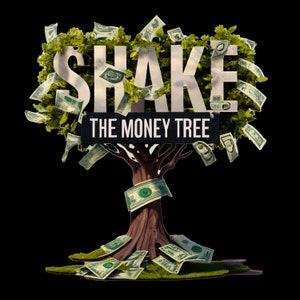 The Money Tree - Shake it - Utilisation commerciale - Téléchargement numérique - T-Shirt Design - Transparent - PNG - Nature - riche - entreprise - succès