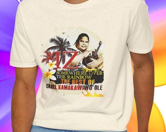 IZ shirt/unisex album cover tee/Hawaiian Singer T-Shirt | Music Lover Tee/Israel Kamakawiwoole t-shirt gift