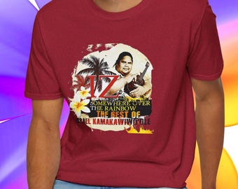 IZ Hawaiian singer shirt/Album memorabilia tshirt/IZ Somewhere Over the Rainbow cotton tee/Best of Israel Kamakawiwoole t-shirt gift for him
