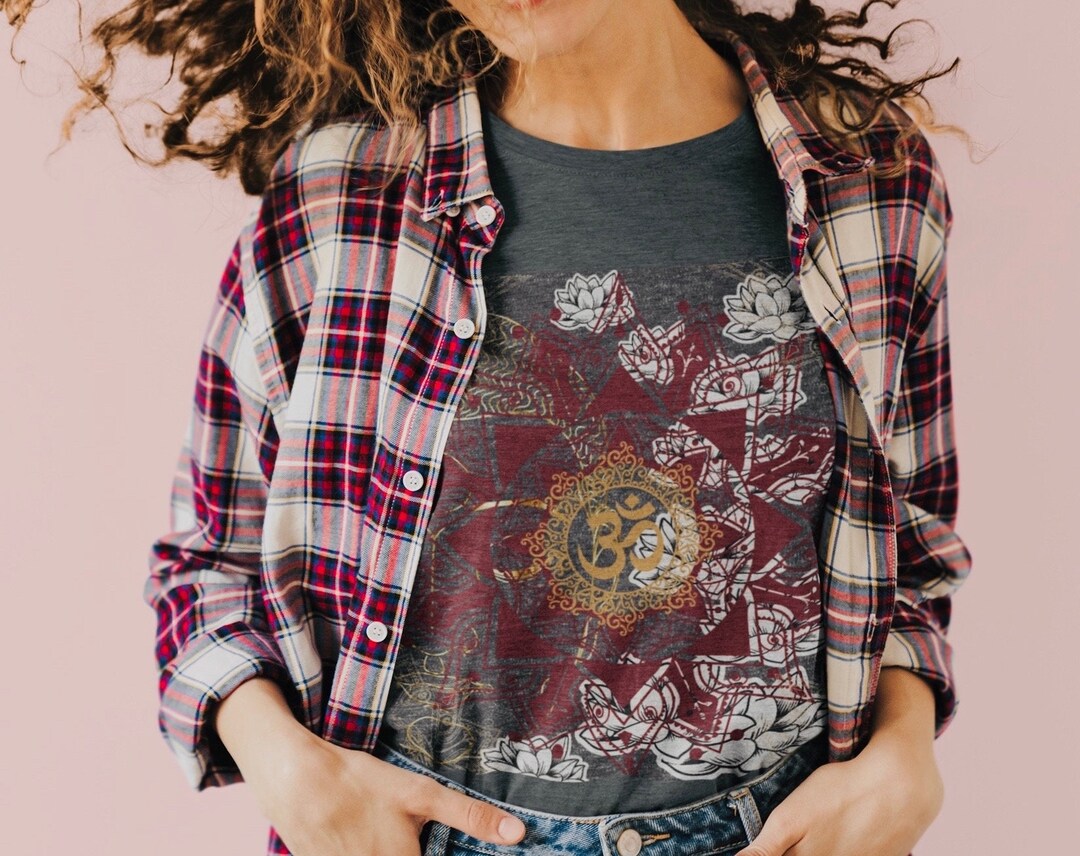 the MANDALA - Flower Symbol Spiritual Yoga Mantra Oversized Hoodies Sweatshirts